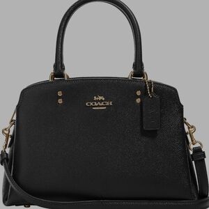 SOLD.   NWT Coach Mini Lillie Carryall Crossgrain LeatherShoulder Bag